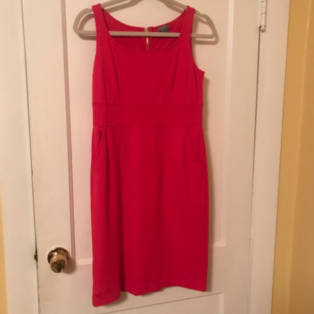 Ann Taylor Red Stretch Dress size 4P